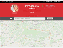 Tablet Screenshot of permanentnymakeup.sk